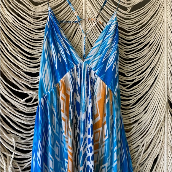 Lani Maxi Dress Tie Dye High Low sz M - Picture 2 of 13